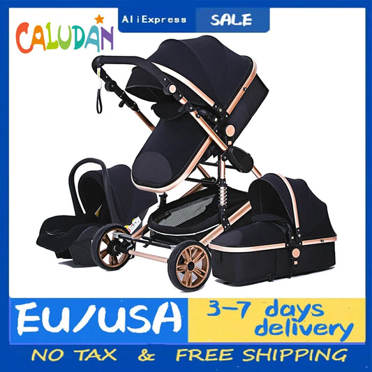 Luxurious Baby Stroller 3 in 1