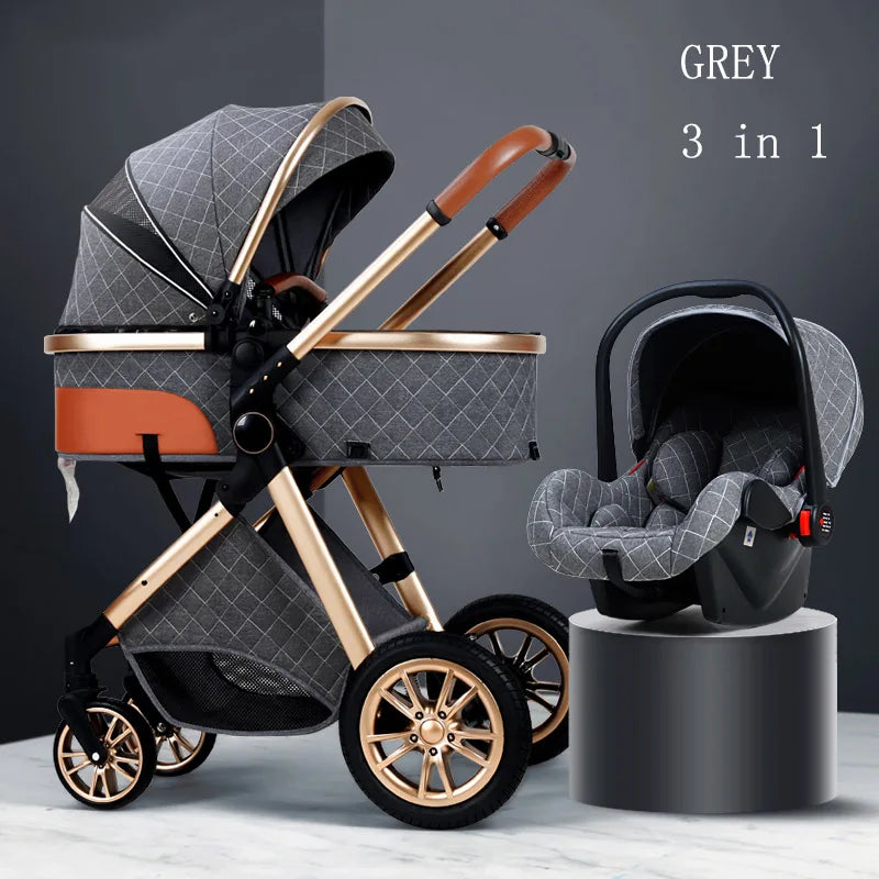 High Luxury Baby Stroller 3 in 1