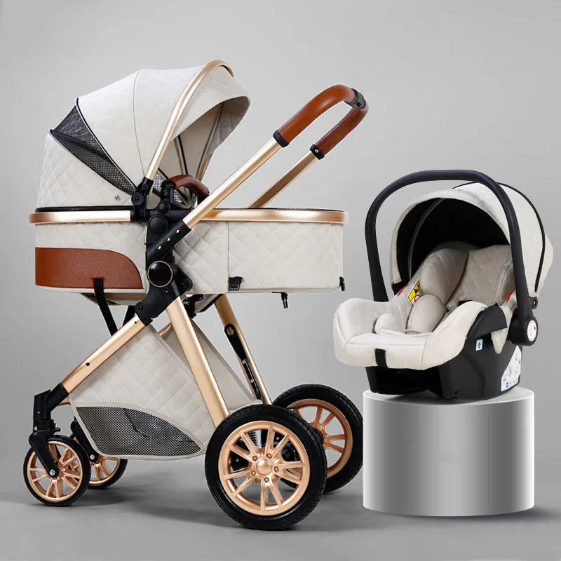 High Luxury Baby Stroller 3 in 1