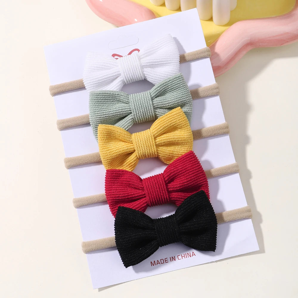 5Pcs/Set Lovely Bows Headbands