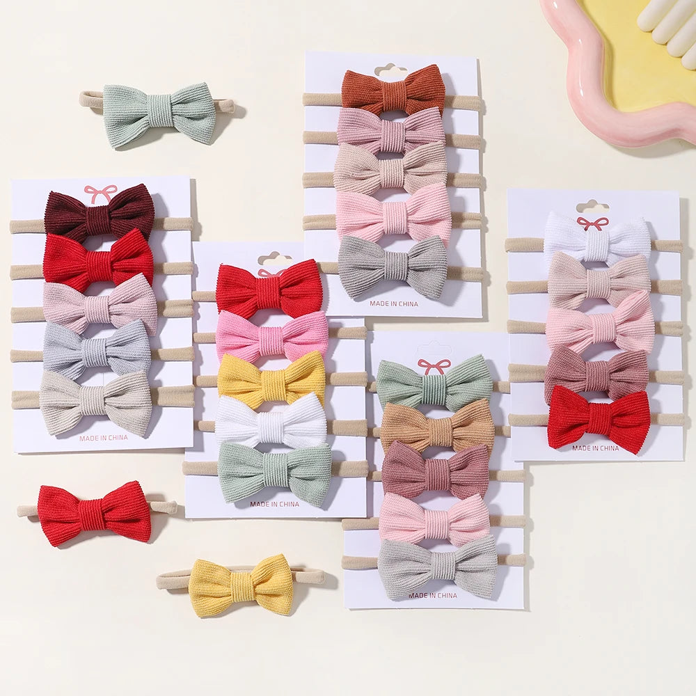 5Pcs/Set Lovely Bows Headbands