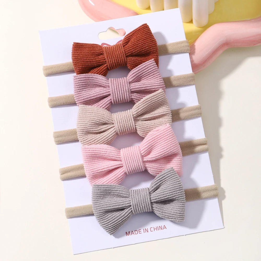 5Pcs/Set Lovely Bows Headbands