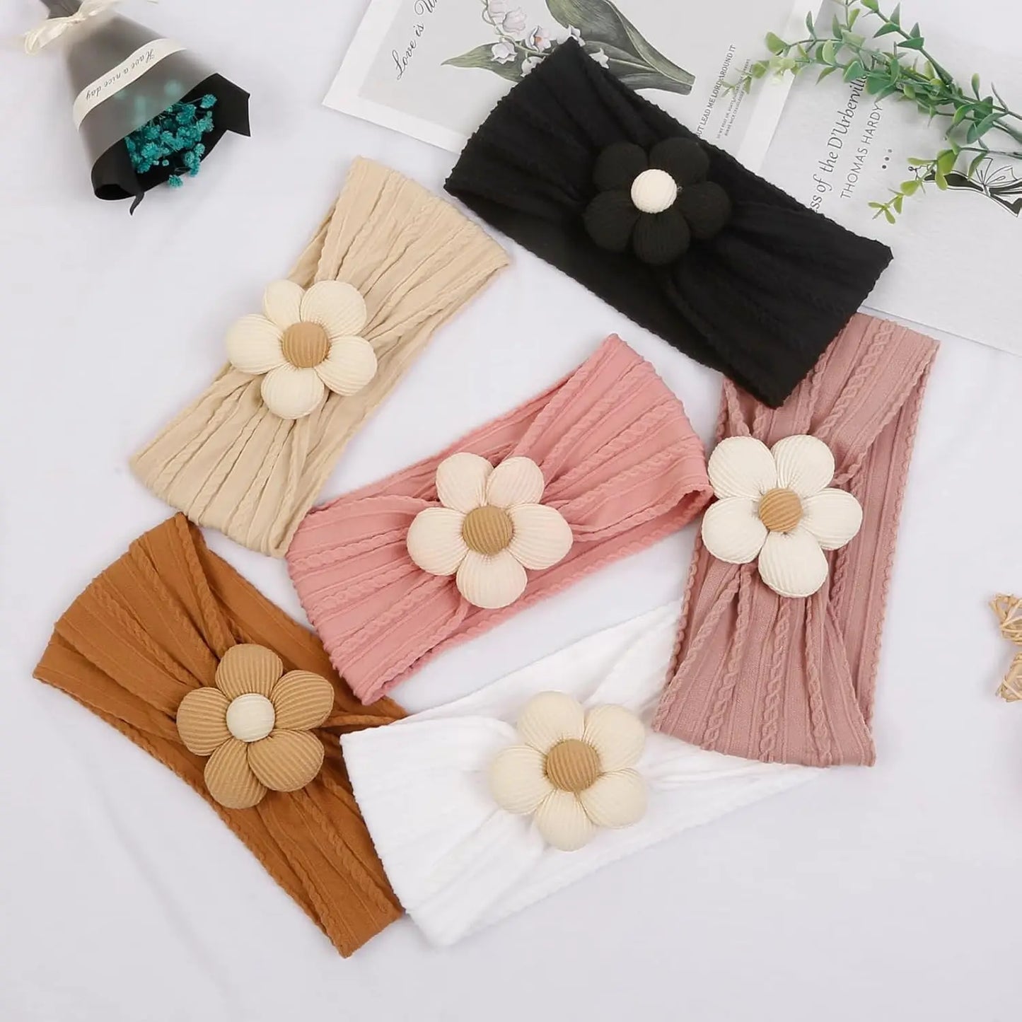 Flower Elastic Headband