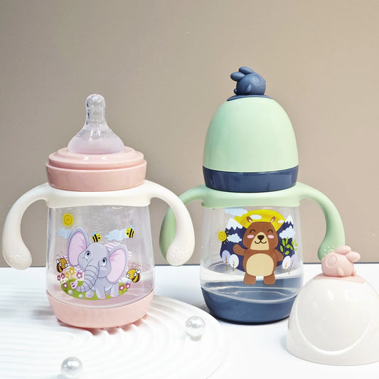 240ml newborn cartoon bottle