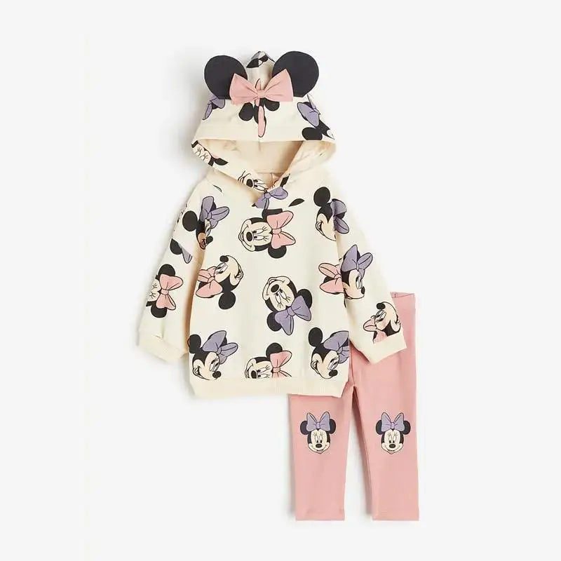 Mickey Hooded Sweatshirt+pants 2pcs/set