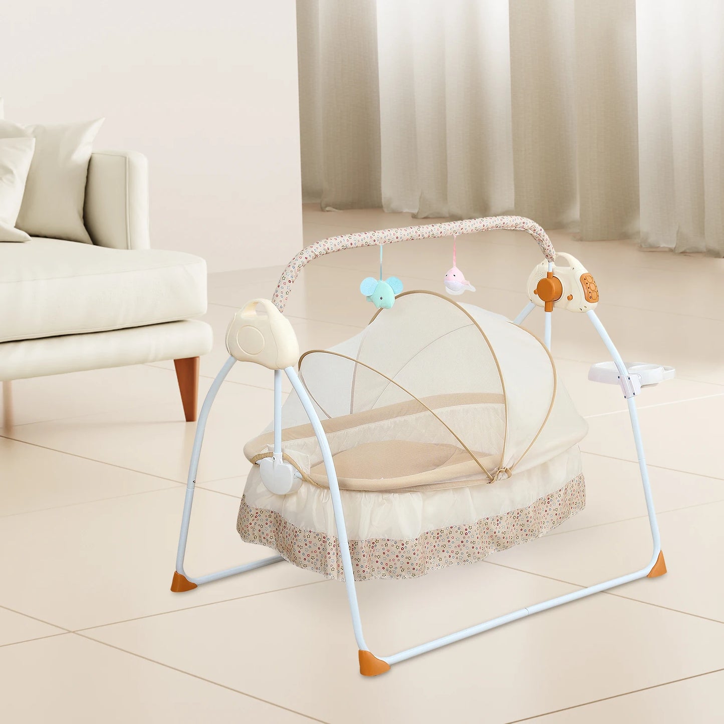 Automatic Electric Baby Cradle with Bluetooth