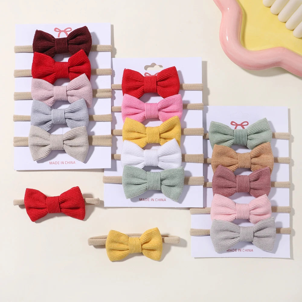 5Pcs/Set Lovely Bows Headbands