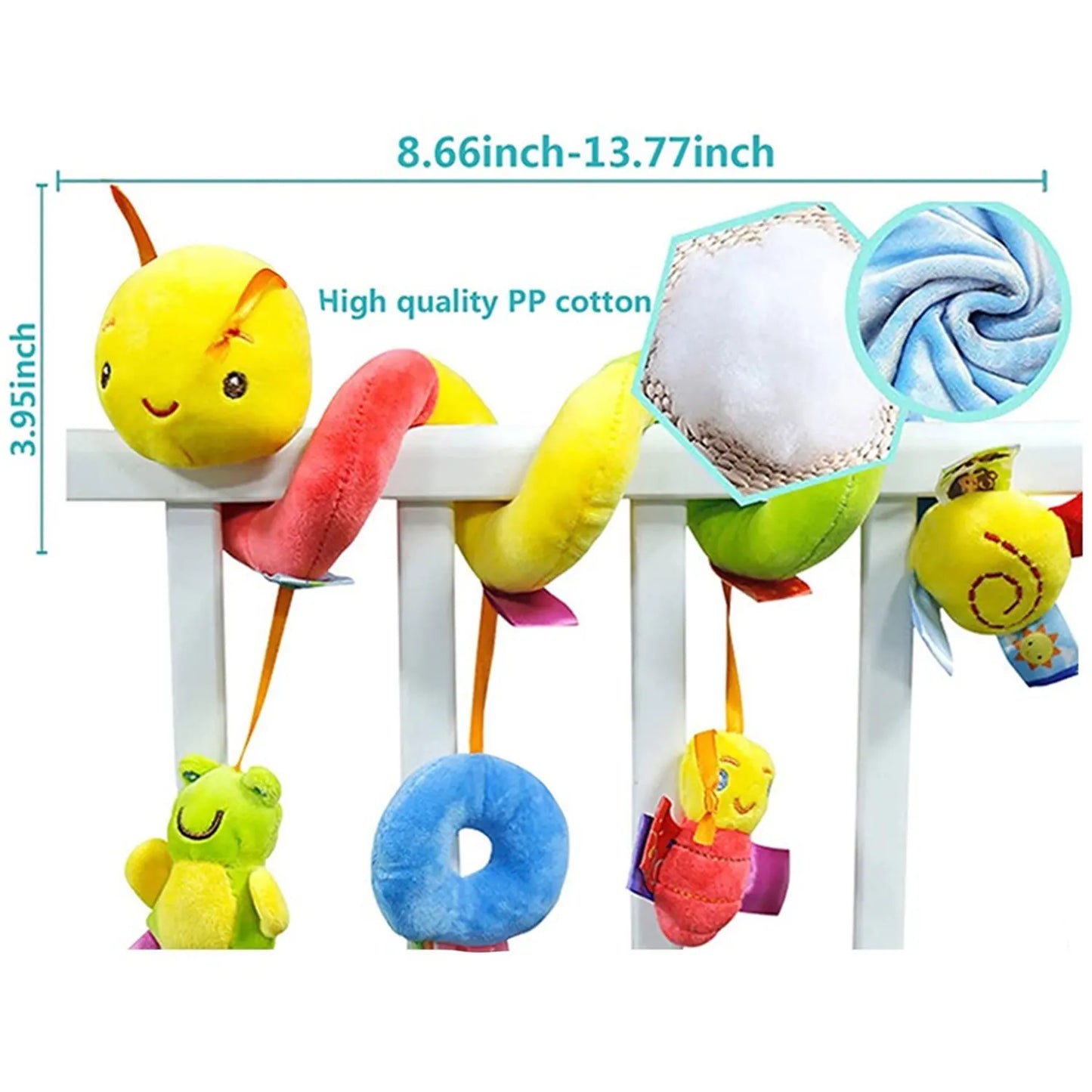 Baby crib bell rattle