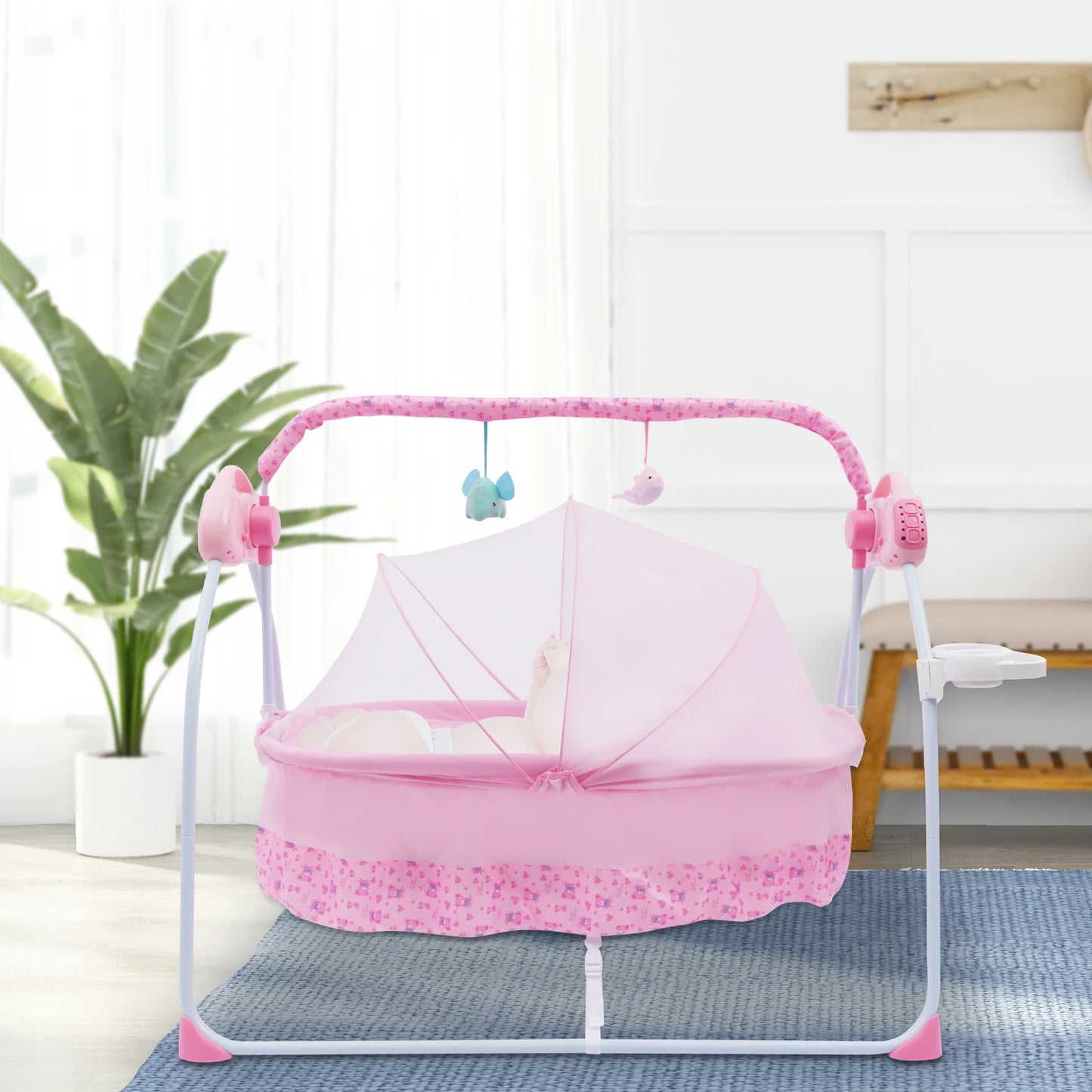 Automatic Electric Baby Cradle with Bluetooth