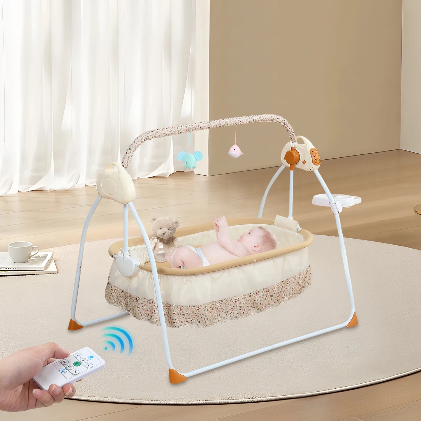 Automatic Electric Baby Cradle with Bluetooth