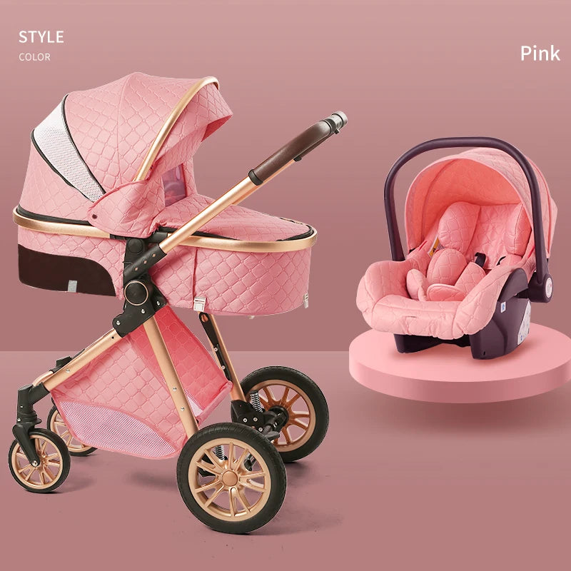 High Luxury Baby Stroller 3 in 1